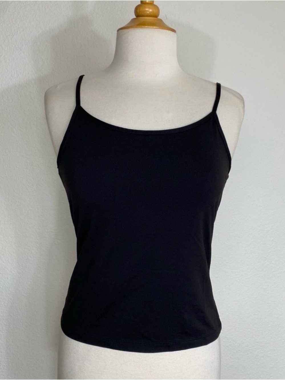3/$25 Vintage Ann Taylor Womens Black Scoop Soft Jersey Camisole Size Medium